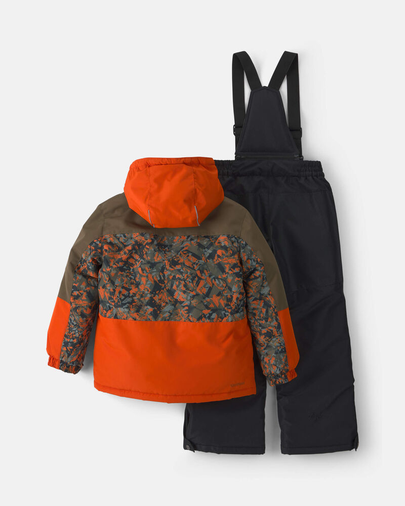 Boys 2 Piece Snowsuit- Orange, image 2 of 13 slides