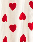 Organic Cotton Heart Print Sleeper Pyjamas, image 3 of 4 slides
