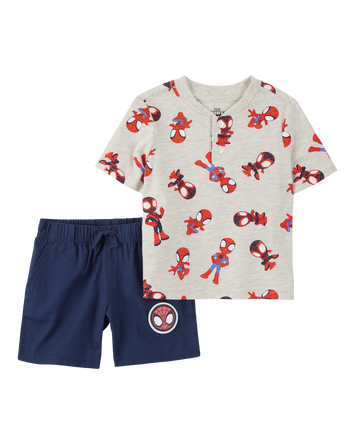 Toddler 2-Piece Spider-Man Tee & Short Set, 