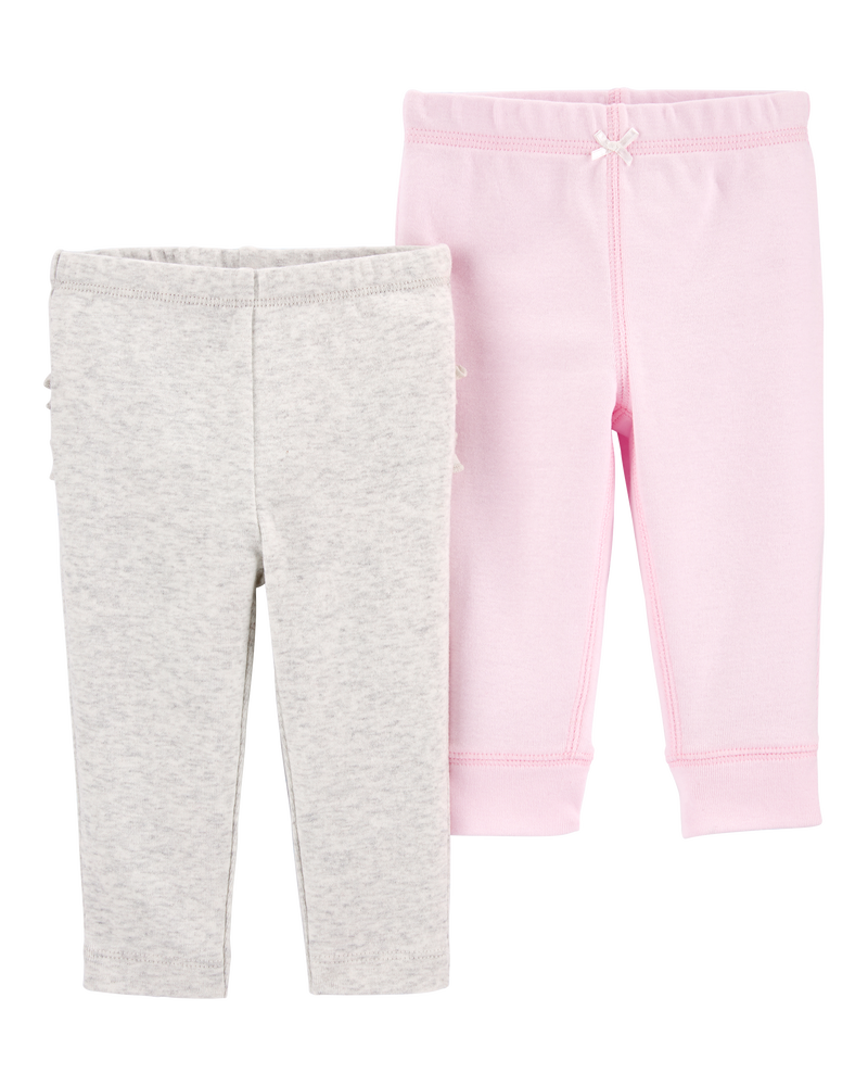 Baby 2-Pack Cotton Pants, image 2 of 5 slides