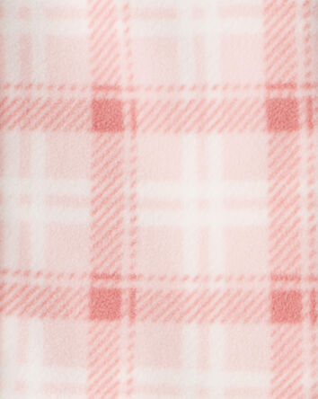 Girls 2-Piece Plaid Long-Sleeve Tee & Pant Set - Pink, 