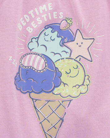 3-Piece Ice Cream Loose Fit Pyjama Set, 