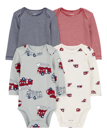 Baby 8-Pack Long-Sleeve Bodysuits, 