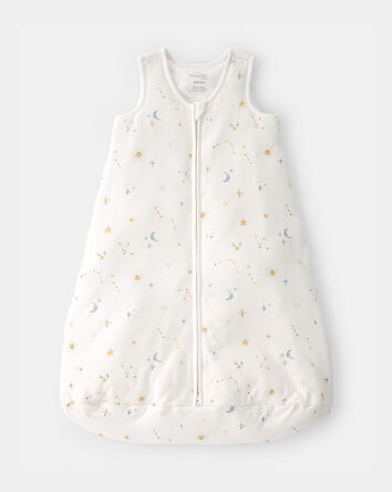 Baby Constellation 2-Way Zip Wearable Blanket - White, 