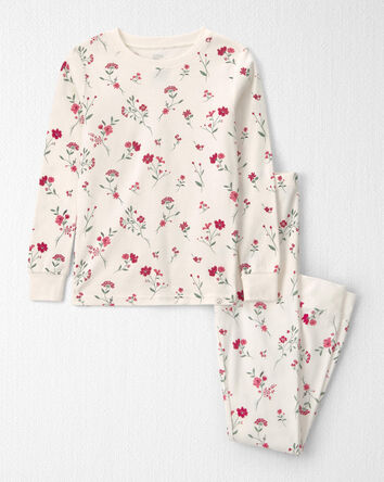 Girls 2-Piece Organic Cotton Pyjamas in Rosethorn Hollow, 