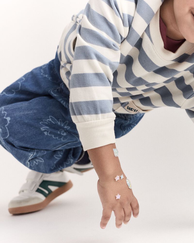 Toddler Squish Jump Rope Jogger in Denim - Blue, image 5 of 7 slides