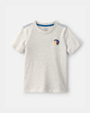 Tout-petit gar&ccedil;on - T-shirt &agrave; imprim&eacute; de surfeur - Gris, 