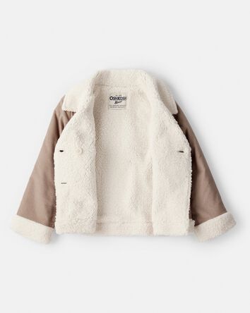 Toddler Girl Corduroy Long-Sleeve Fashion Jacket - Cream, 