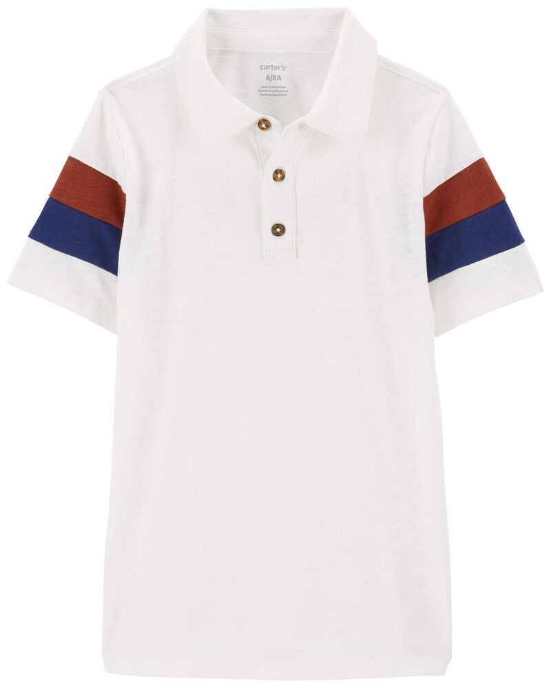 Kid Striped Polo Shirt, image 1 of 3 slides