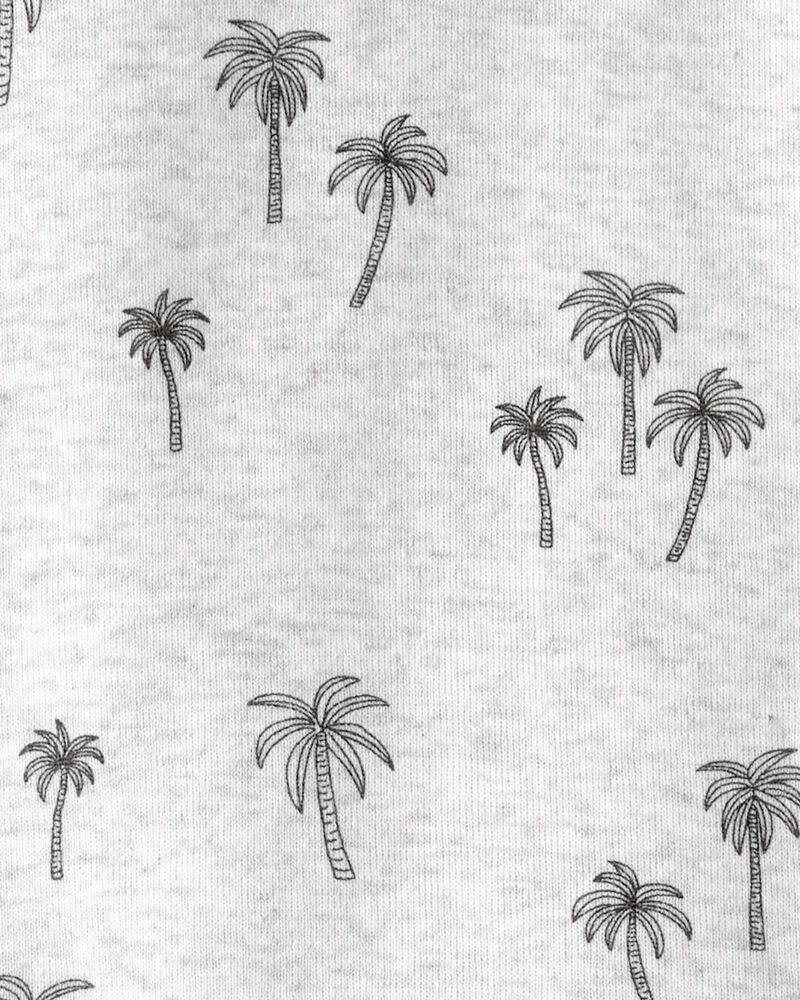 Toddler 2-Piece Organic Cotton Pyjamas in Palm Trees, image 3 of 4 slides