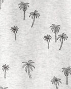 Toddler 2-Piece Organic Cotton Pyjamas in Palm Trees, image 3 of 4 slides