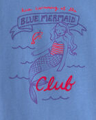 Baby Girl Mermaid Top - Blue, image 3 of 4 slides