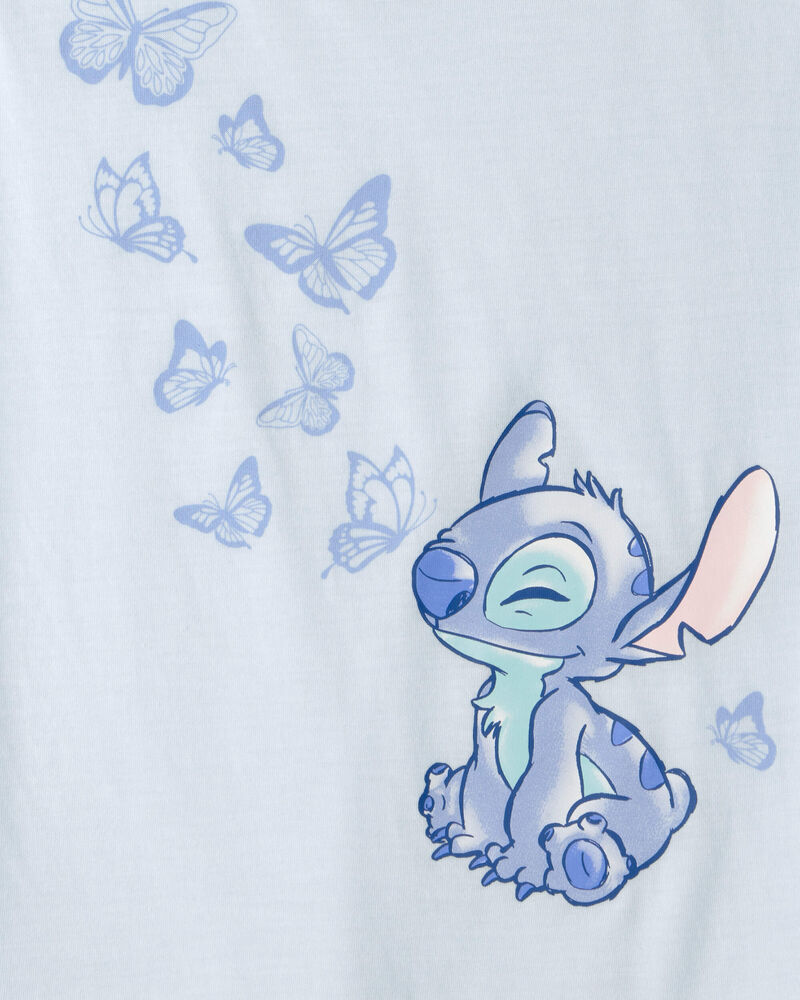 Filles - Pyjama 2 pi&egrave;ces &agrave; manches courtes Disney&copy; Lilo & Stitch - Bleu, image 4 sur 5 diapositives