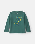 Toddler Boy 'Rawrsome' Dinosaur Long-Sleeve Graphic Tee - Green, image 1 of 3 slides