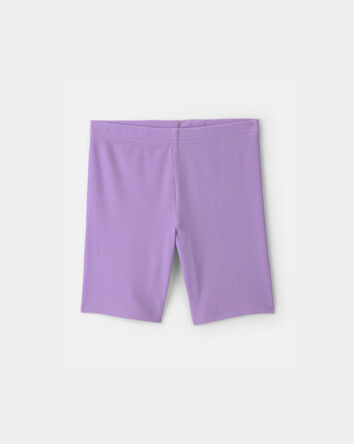 Girls Bike Shorts - Purple, 