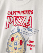 Boys Pizza Graphic Tee - White, image 2 of 6 slides
