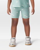 Toddler Girl Sea Print Bike Shorts, image 2 of 6 slides
