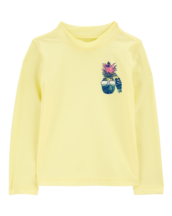 Toddler Pineapple-Print Long-Sleeve Rashguard, 