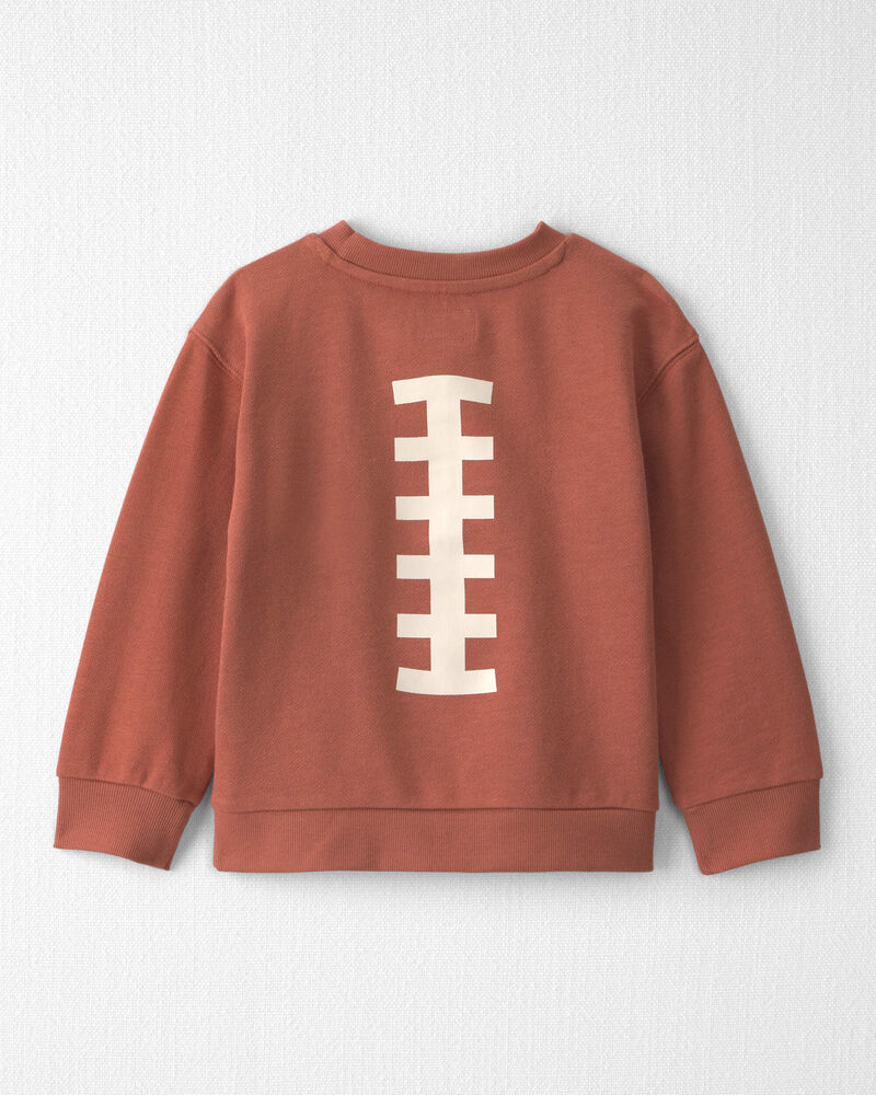 Toddler Organic Cotton 'Game Day' French Terry Sweatshirt, image 2 of 6 slides