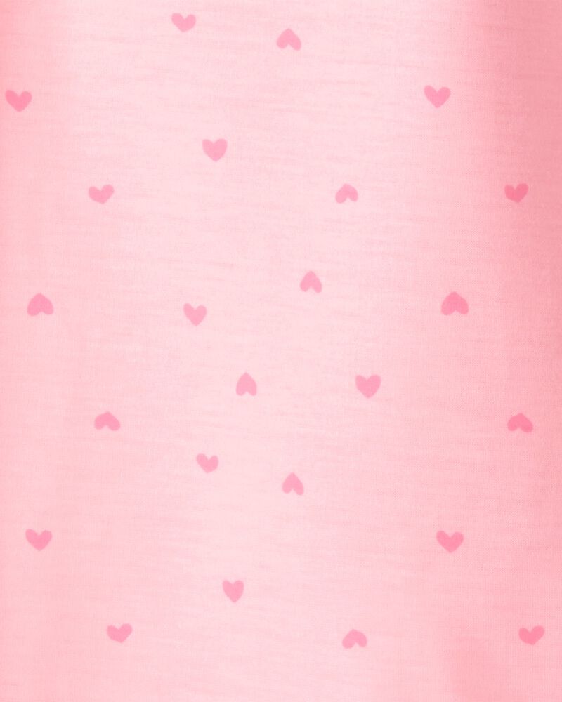 Girls Heart Floral Loose Fit Loose Fit Night Gown - Pink, image 2 of 4 slides