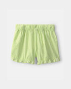 Filles - Short &agrave; ourlet festonn&eacute; - Vert, image 2 sur 3 diapositives