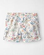 Tout-petit gar&ccedil;on - Maillot en mat&eacute;riaux recycl&eacute;s &agrave; imprim&eacute; de paradis tropical, image 2 sur 4 diapositives