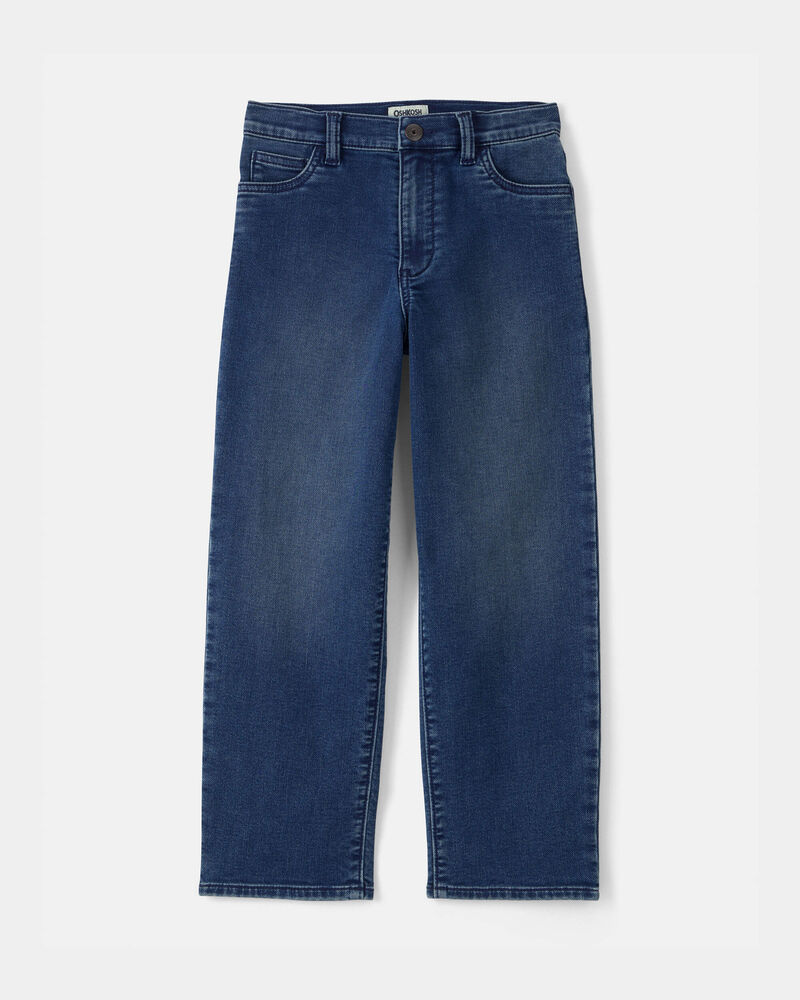 Boys Denim Straight Jeans - Dark Wash, image 1 of 5 slides