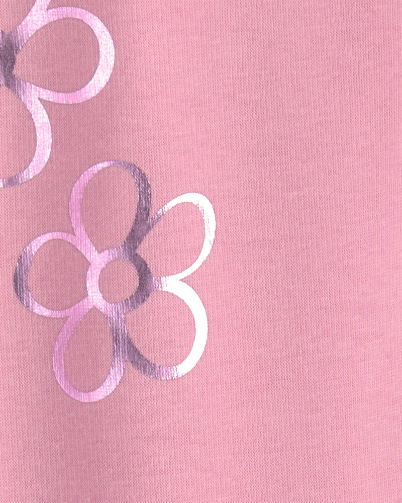 Filles - Legging extensible en molleton &agrave; motif floral &ndash; Rose, image 4 sur 4 diapositives