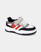 Toddler Boy Colour Block Sneakers - Grey/Red, image 1 of 6 slides