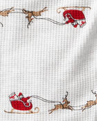 Baby Christmas Santa Reindeer Print PurelySoft Snug Fit 1-Piece Pyjamas, image 4 of 6 slides