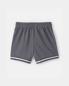 Toddler Boy Stripe Mesh Active Shorts - Grey, image 2 of 4 slides