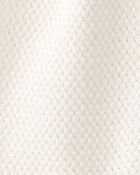 Baby Organic Cotton Crotchet Knit Romper, image 3 of 4 slides