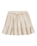 Kid Cherry Print Skort - Ivory, image 1 of 4 slides