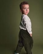 Toddler Boy Pocket Pants - Olive, image 4 of 6 slides