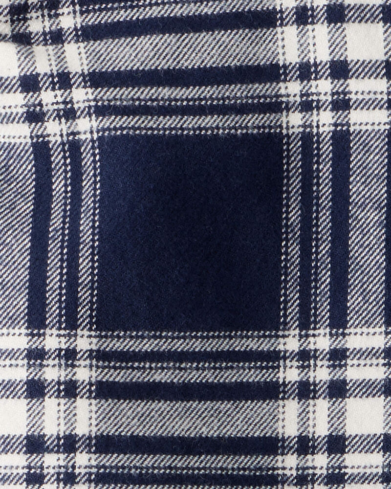 Baby Organic Cotton Button-Front Flannel Shirt, image 3 of 4 slides