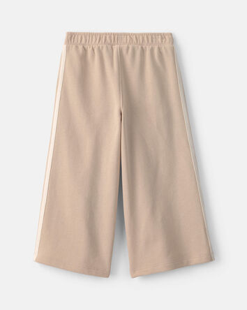 Toddler Girl French Terry Wide-Leg Pants - Tan, 