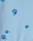 Baby Girl Blueberry Bike Shorts - Blue, image 3 of 4 slides