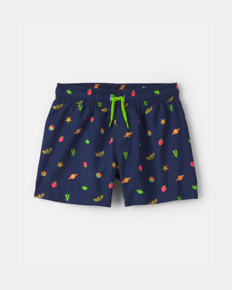 Toddler Boy &copy;Disney/Pixar Toy Story Swim Trunks - Navy Blue, image 1 of 3 slides