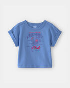 Baby Girl Mermaid Top - Blue, image 1 of 4 slides
