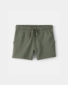 Baby Boy French Terry Shorts - Green, image 1 of 4 slides