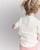 Toddler Short-Sleeve Relaxed Graphic Tee - Cream, image 3 of 6 slides