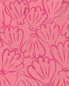 Girls Shell Romper - Coral, image 2 of 3 slides