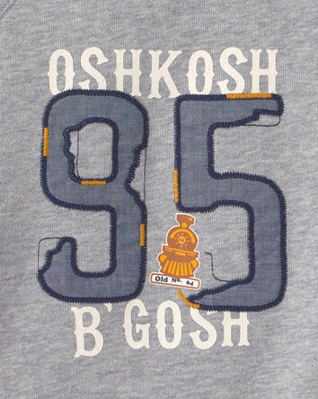 Toddler Boy 'OshKosh' French Terry Pullover Sweatshirt - Grey, 