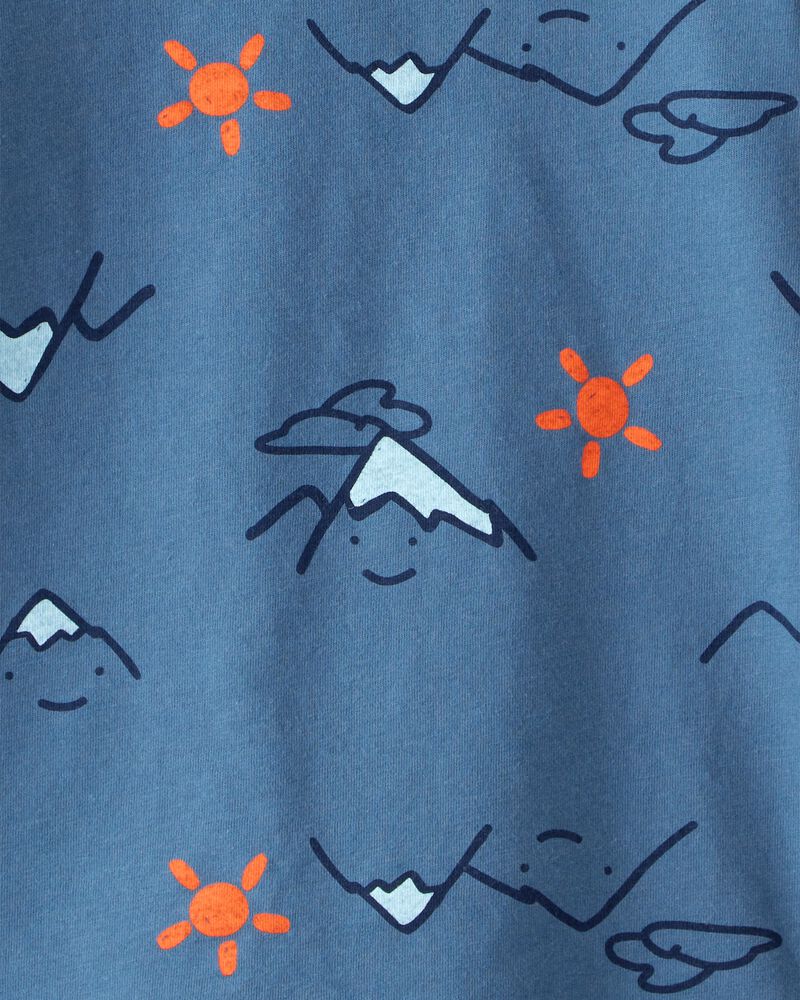 Toddler Boy Mountain Long-Sleeve Graphic Tee - Blue, image 2 of 3 slides