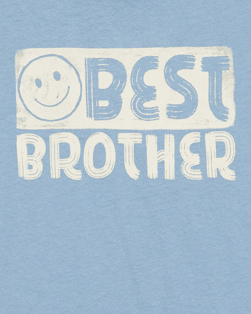 Boys Best Brother Short-Sleeve Graphic Tee - Blue, image 2 of 3 slides