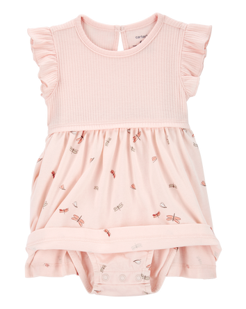 Baby 2-Piece Bodysuit Dress & Cardigan Set, 