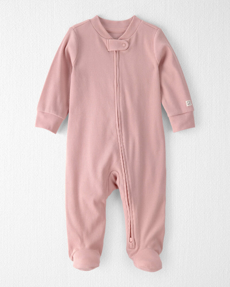 Baby Girl Organic Cotton Sleeper, image 1 of 4 slides