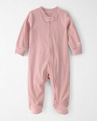 Baby Girl Organic Cotton Sleeper, image 1 of 4 slides