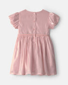Toddler Girl Poplin Dress - Pink, image 2 of 4 slides