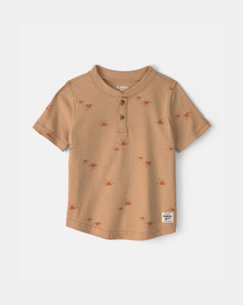Tout-petit gar&ccedil;on - Henley &agrave; motif soleil - Jaune, 